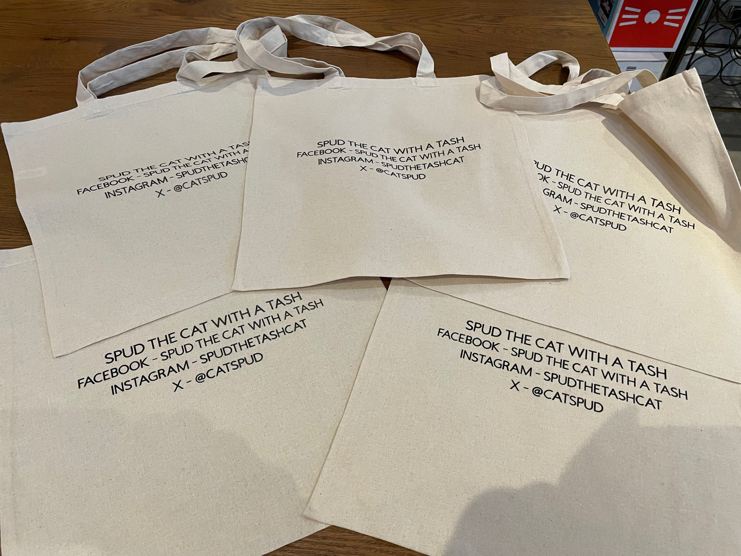 Natural Cotton Tote Bag with Personalised DTF