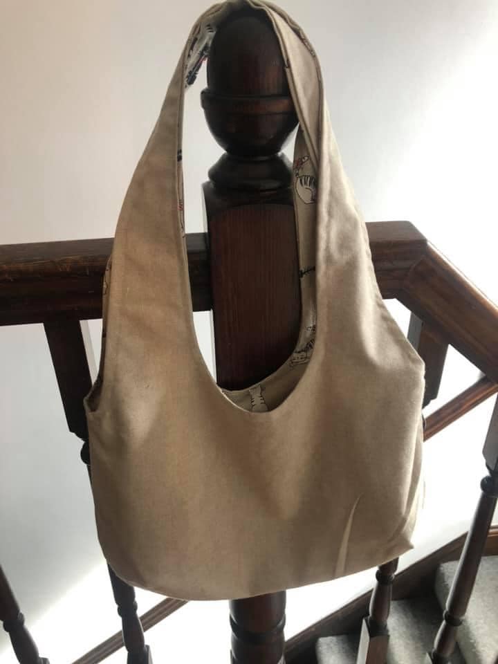 Handmade Reversible Over Shoulder Bag