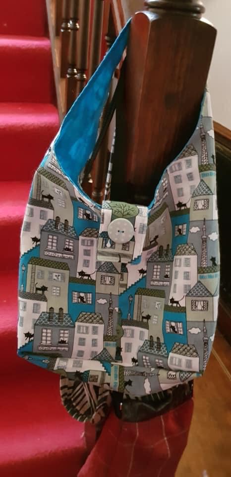 Handmade over shoulder bag