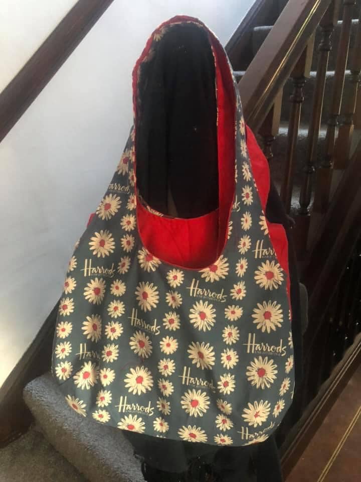 Handmade Reversible Over Shoulder Bag
