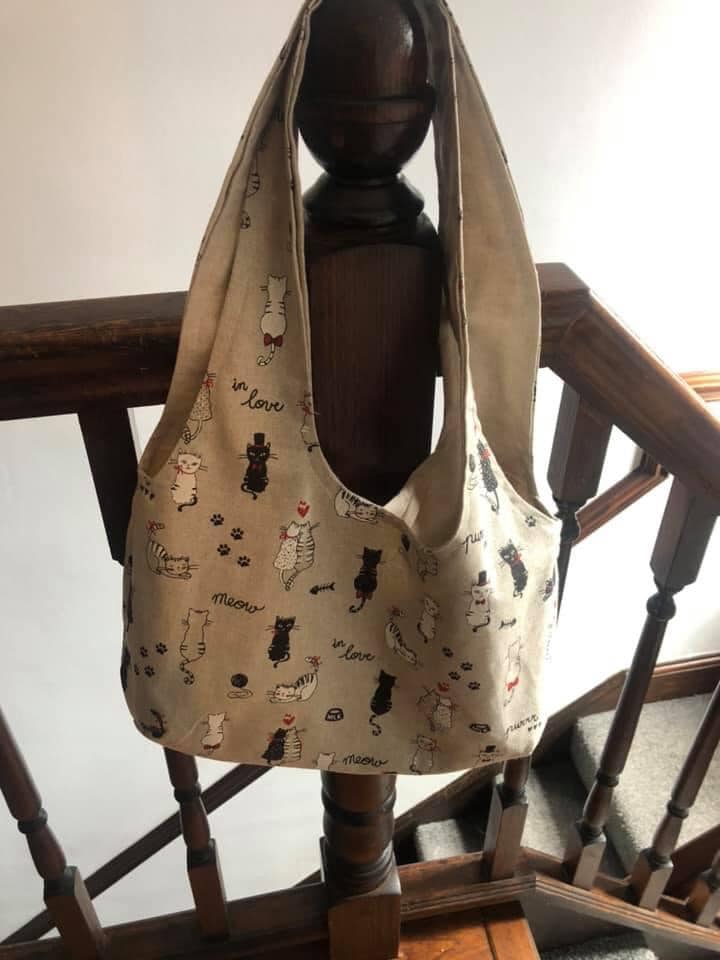 Handmade Reversible Over Shoulder Bag