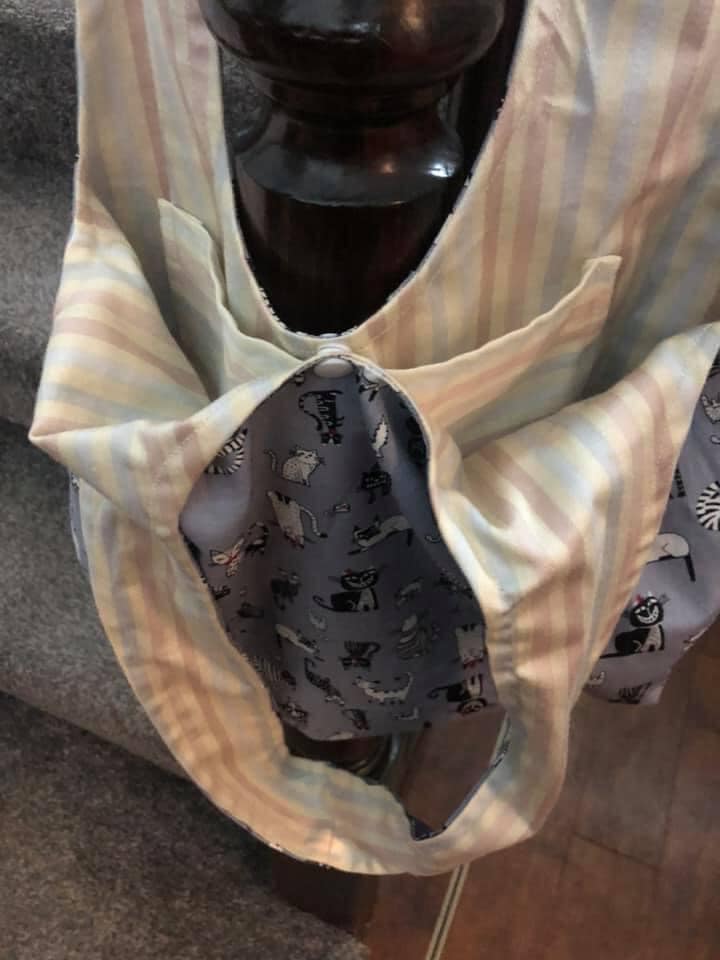Handmade over shoulder bag