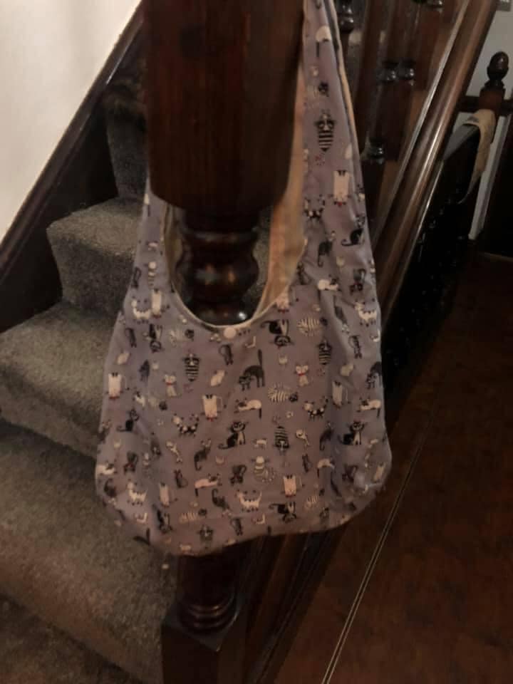 Handmade Reversible Over Shoulder Bag