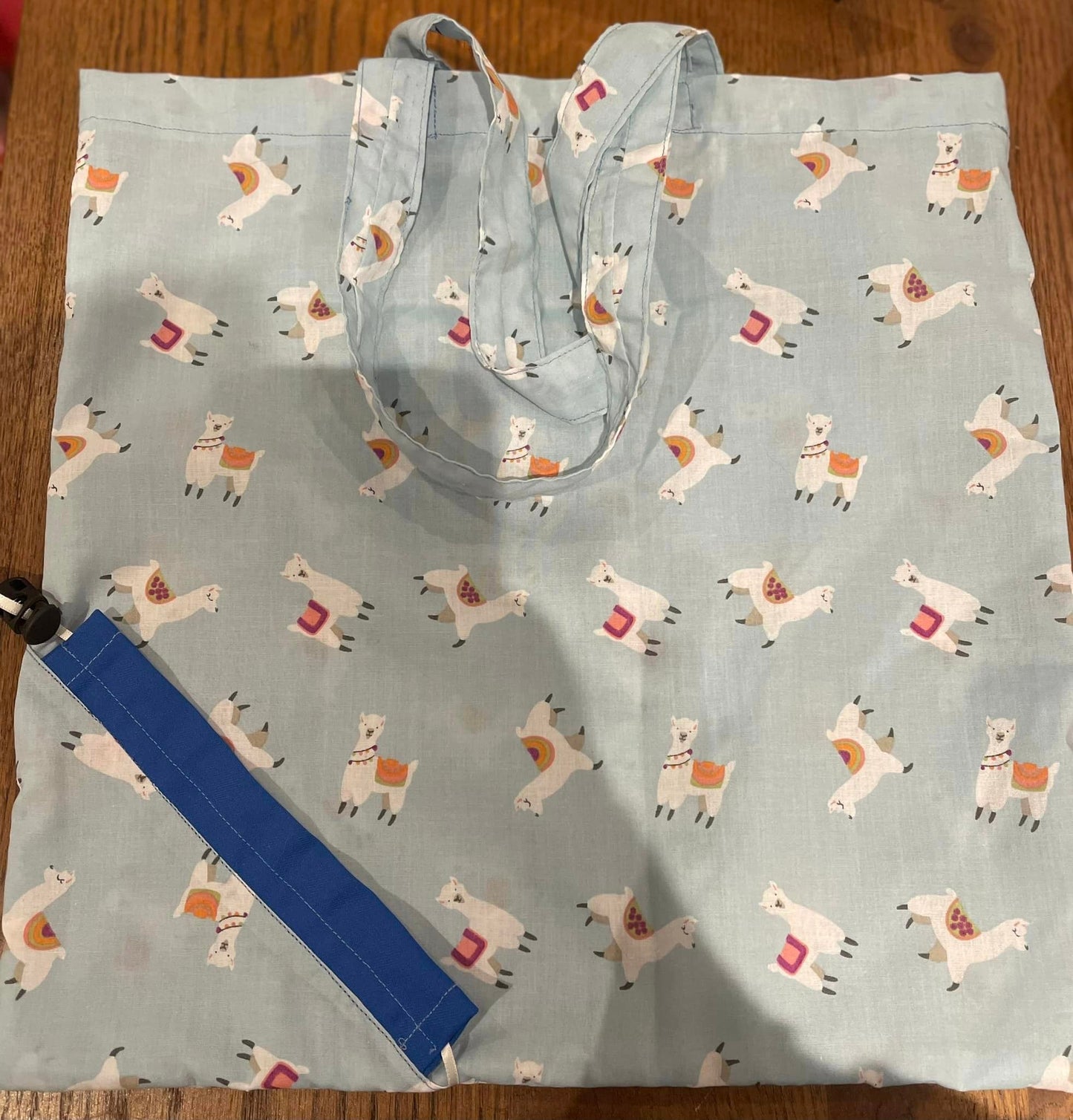Handmade Strawberry Packable Tote