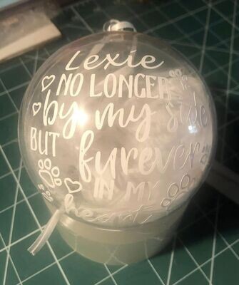 Pet Memorial Hanging Bauble