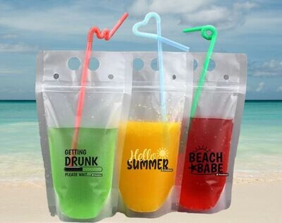Reusable drinks Pouches