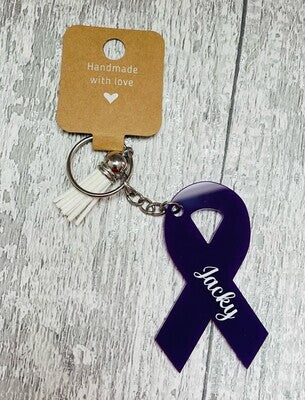 Awareness Ribbon Keyrings