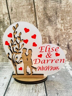 Tea Light Holder - Wedding/ Engagement/ Anniversary/ Thank you