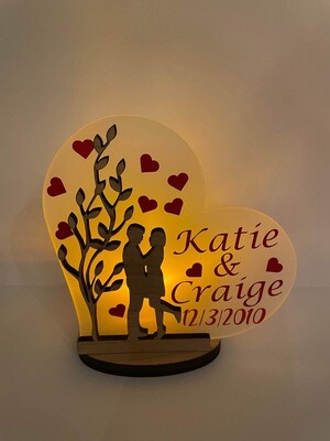 Tea Light Holder - Wedding/ Engagement/ Anniversary/ Thank you