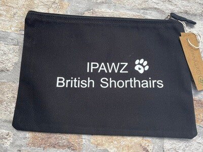 Canvas pencil case/makeup bag/grooming bag