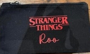 Canvas pencil case/makeup bag/grooming bag
