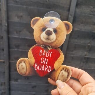 Car window Baby on Board with suckers