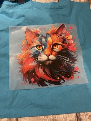 Natural Cotton Tote Bag with DTF and Vinyl