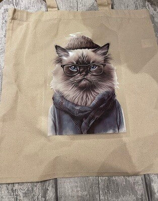 Natural Cotton Tote Bag with DTF and Vinyl