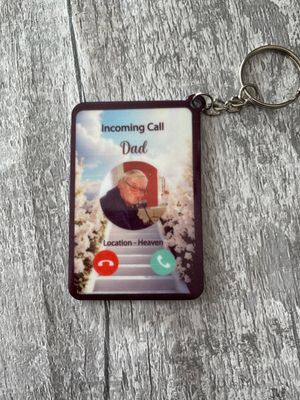 Memorial Phone Personalised Keyring