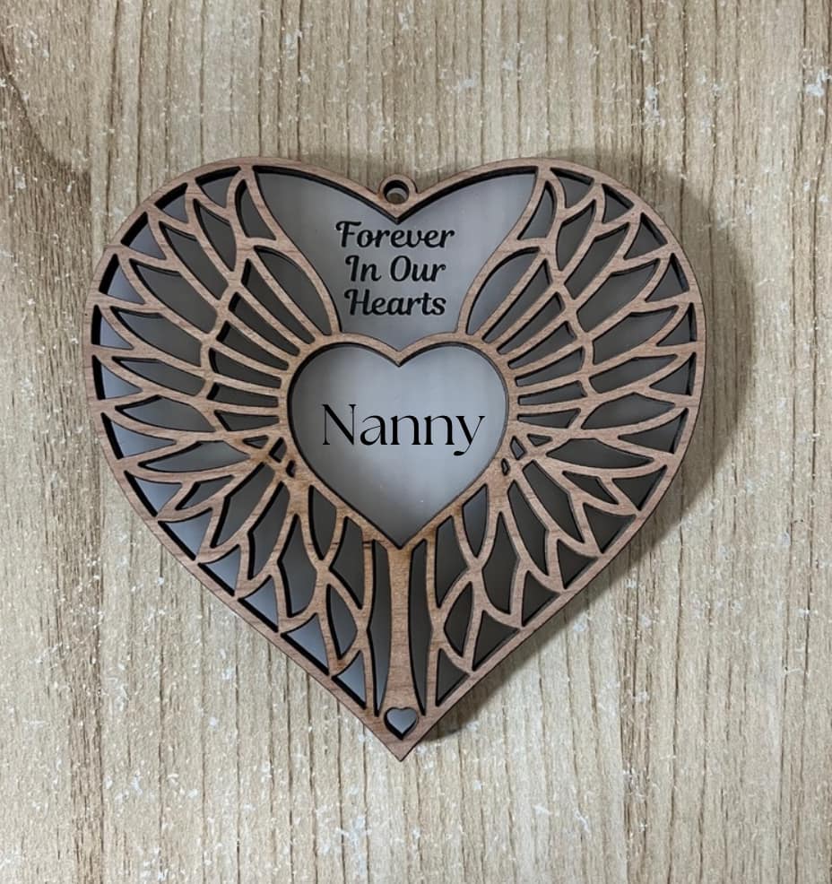 2 layer Heart Memorial