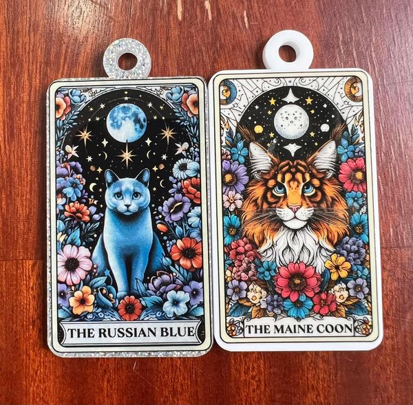 Tarot Cat Keyring