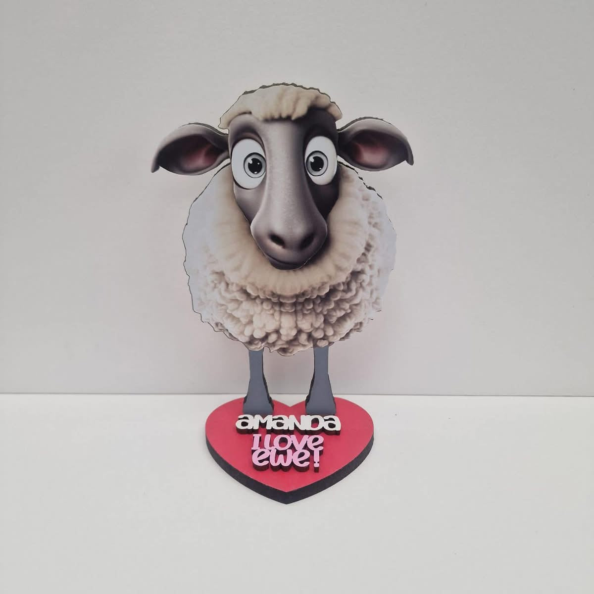 MDF Valentine Sheep