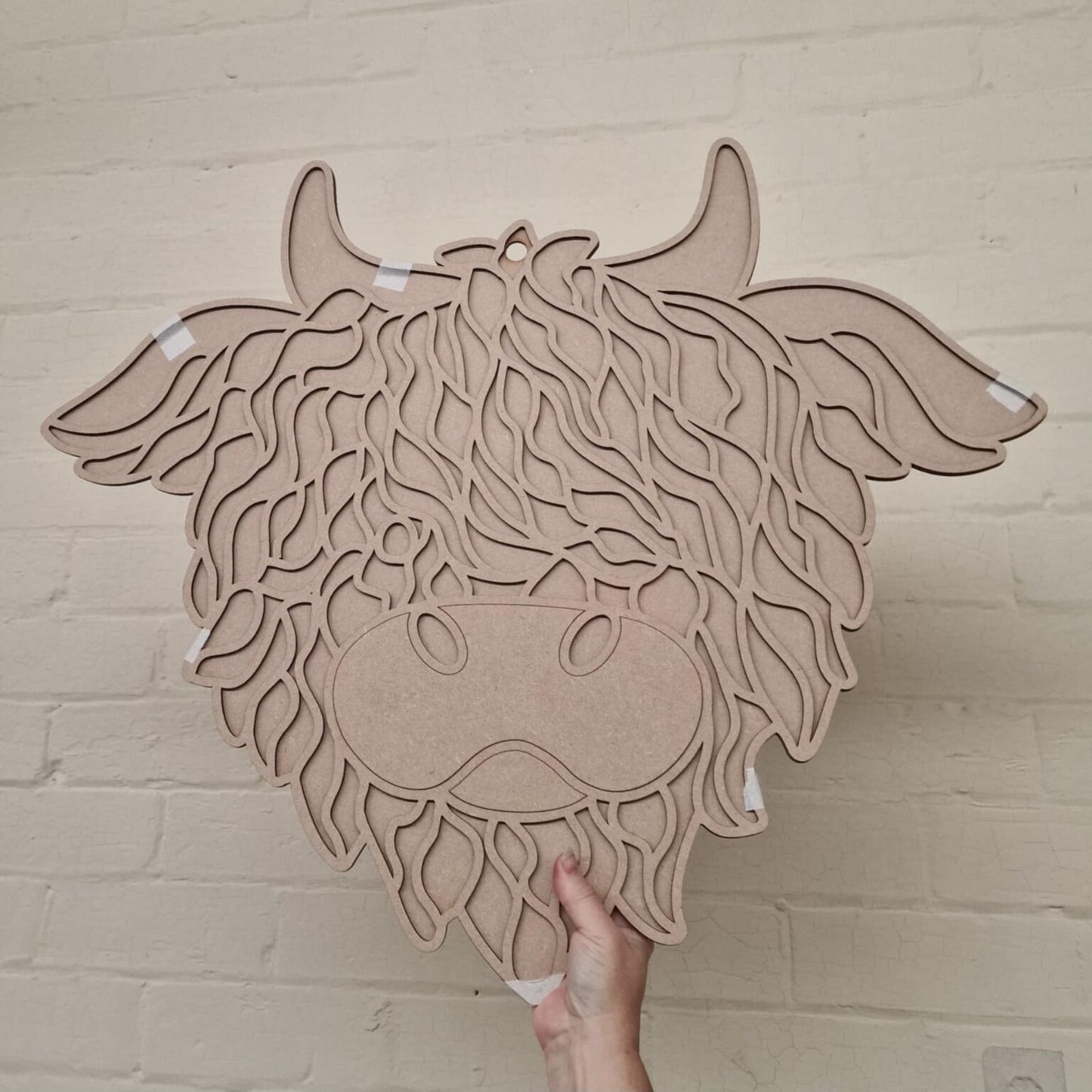 Highland Cow MDF Plaque