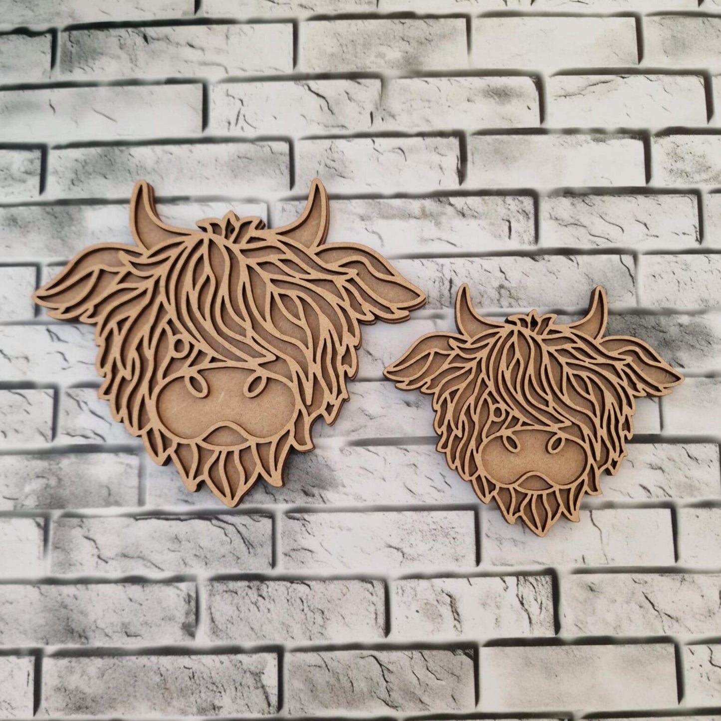 Highland Cow MDF Plaque