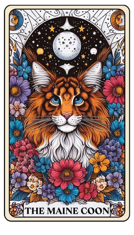 Tarot Cat Keyring