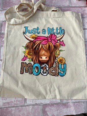 Natural Cotton Tote Bag with DTF and Vinyl