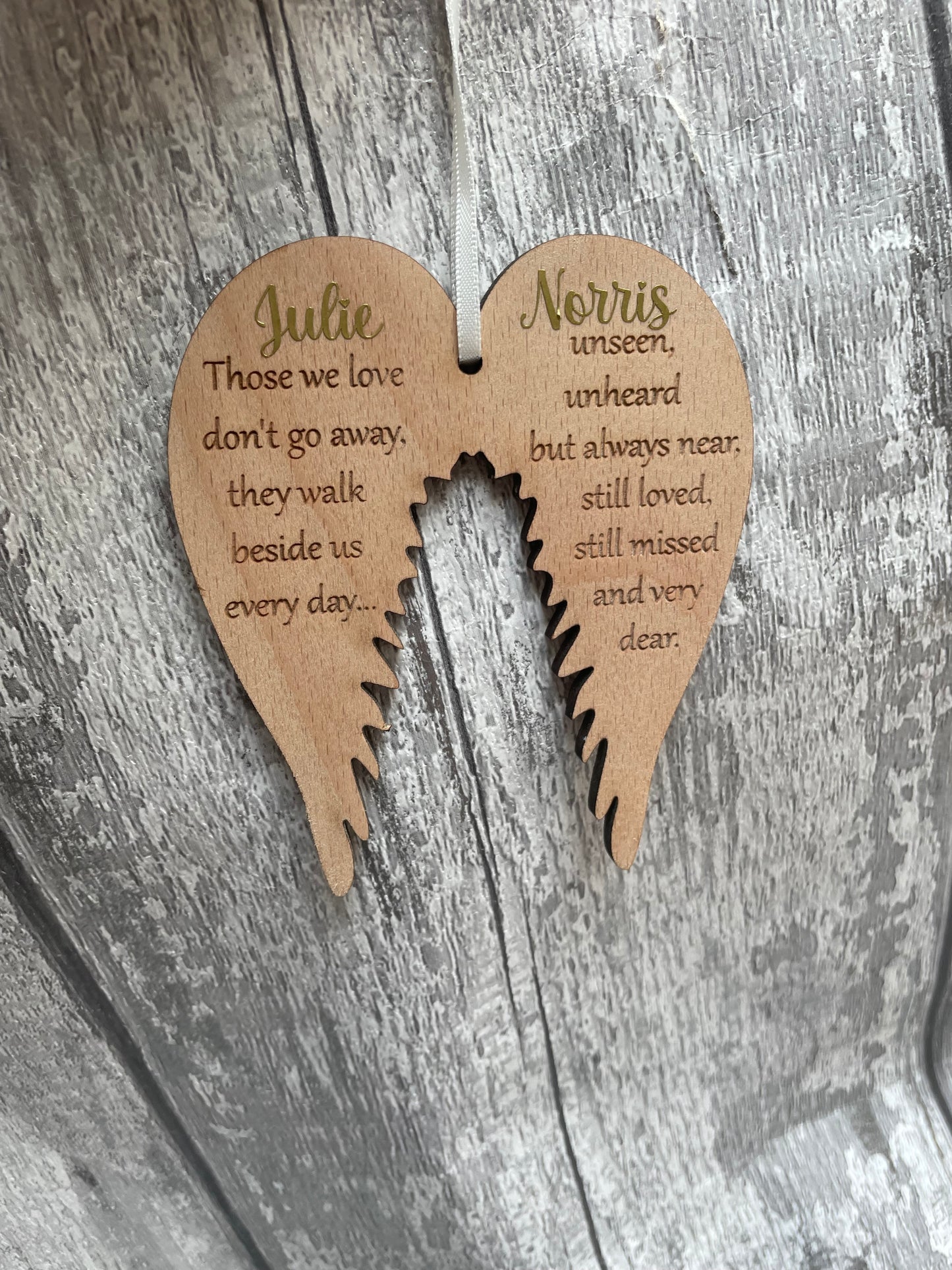 Wood Veneer Angel Wings