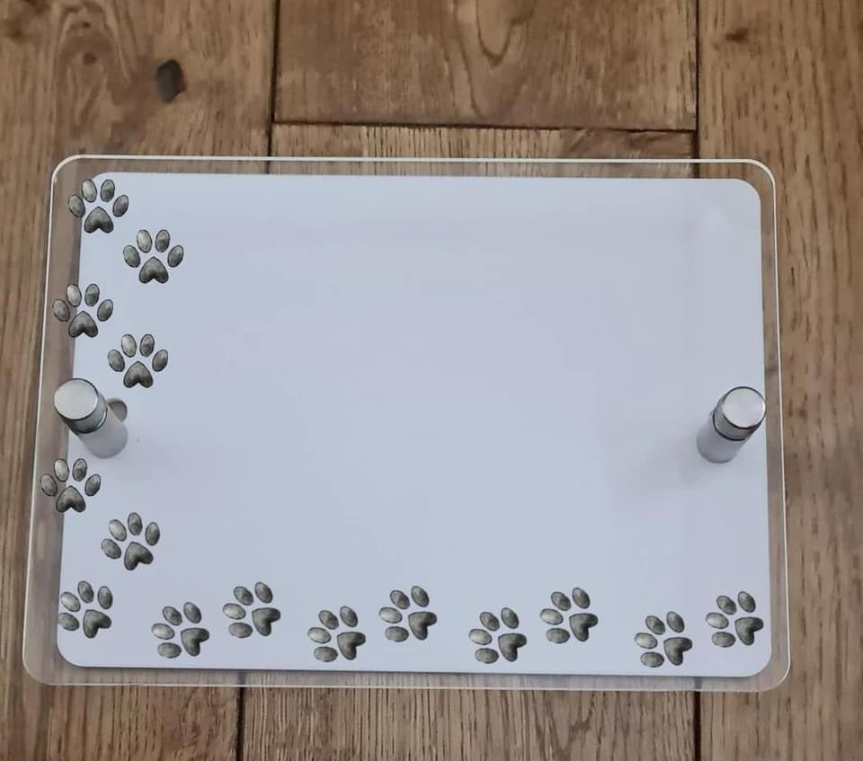 UV printed House Sign Paws
