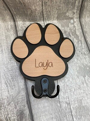 Dog lead MDF Paw