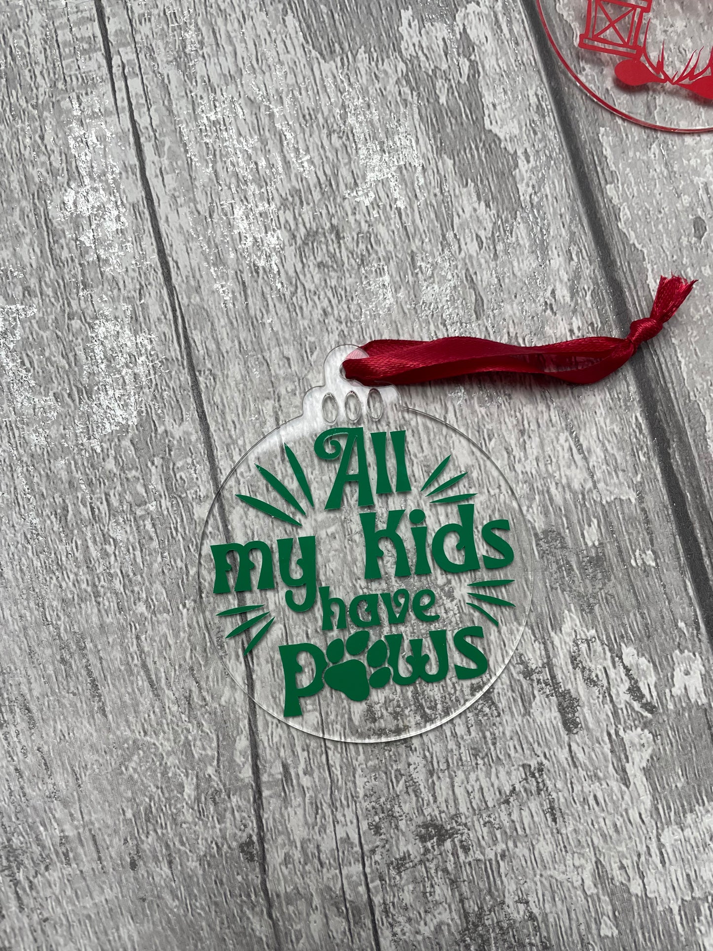 Christmas Acrylic baubles