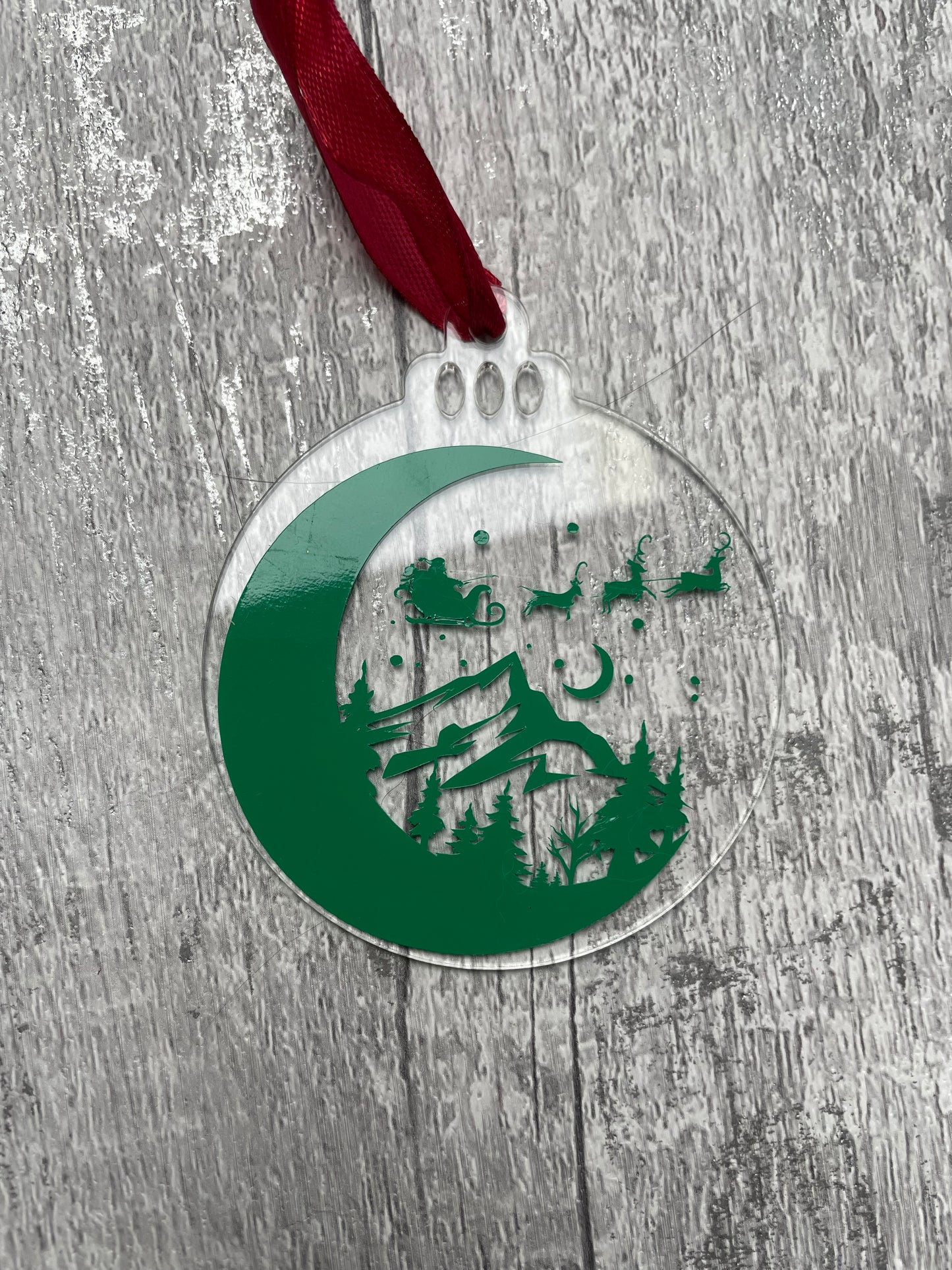 Christmas Acrylic baubles