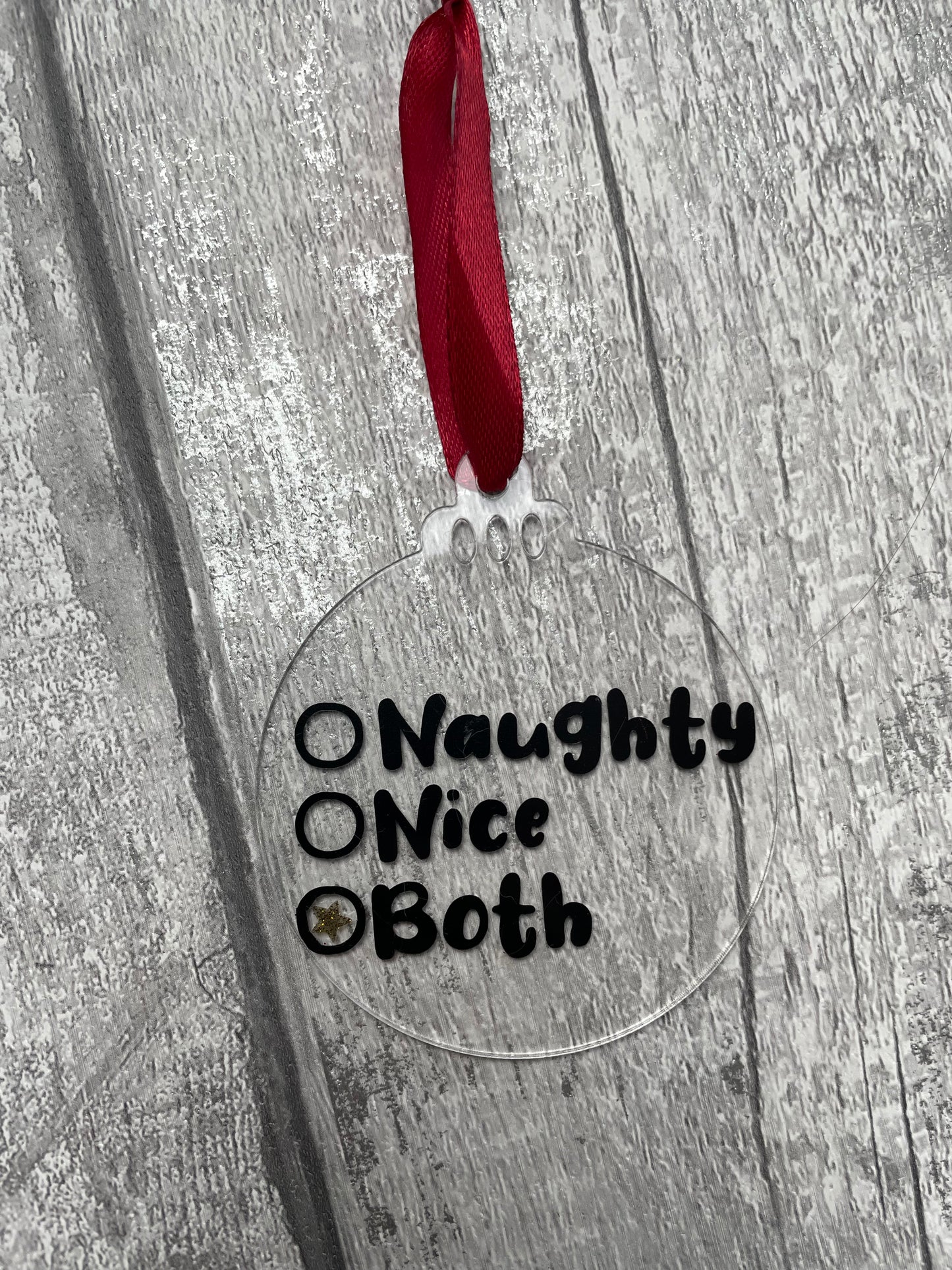 Christmas Acrylic baubles