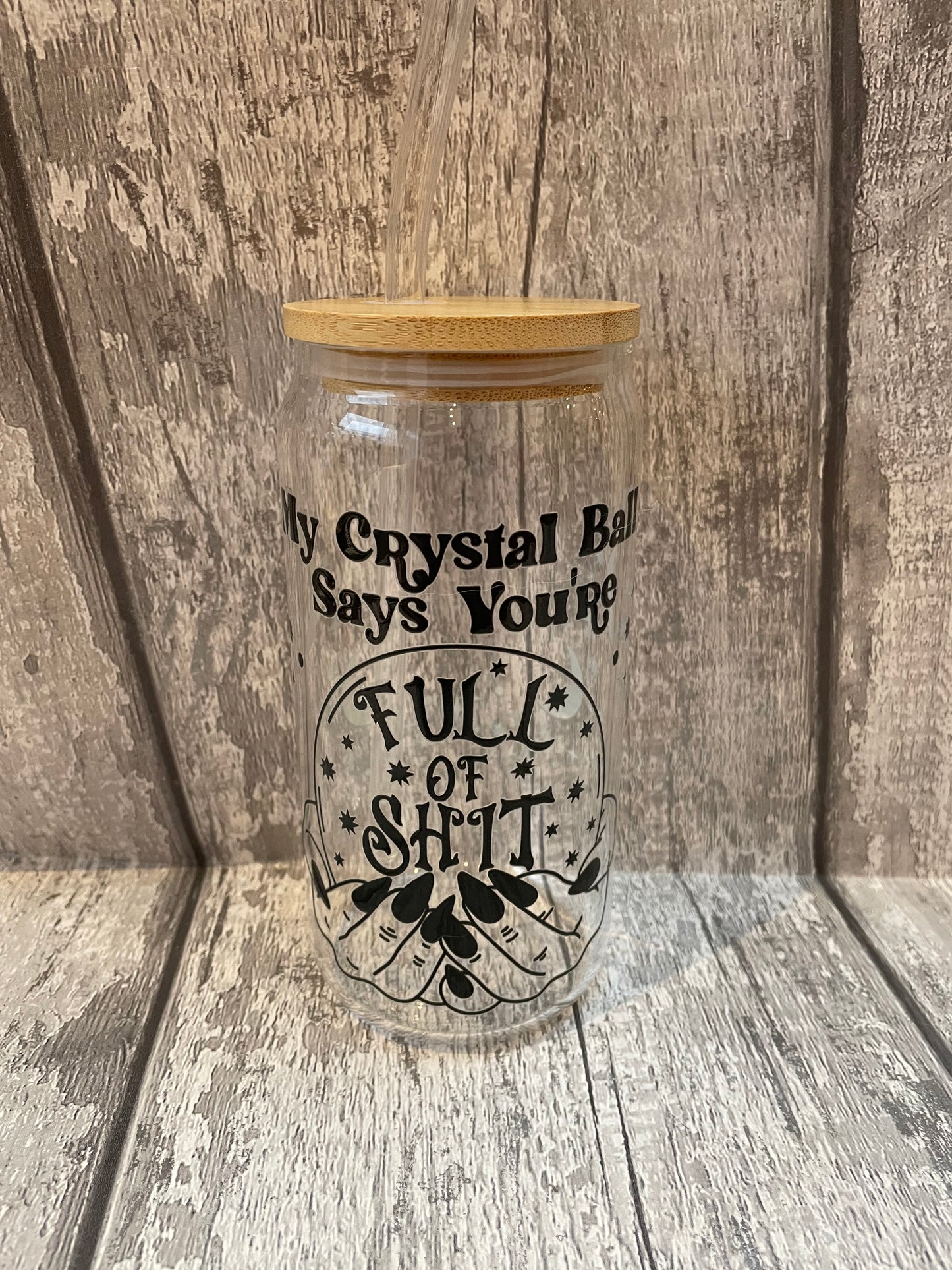 16 oz Libbey Glasses with UVDTF and glass straws