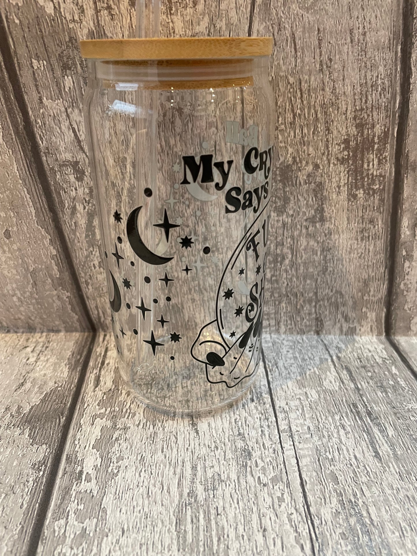 16 oz Libbey Glasses with UVDTF and glass straws