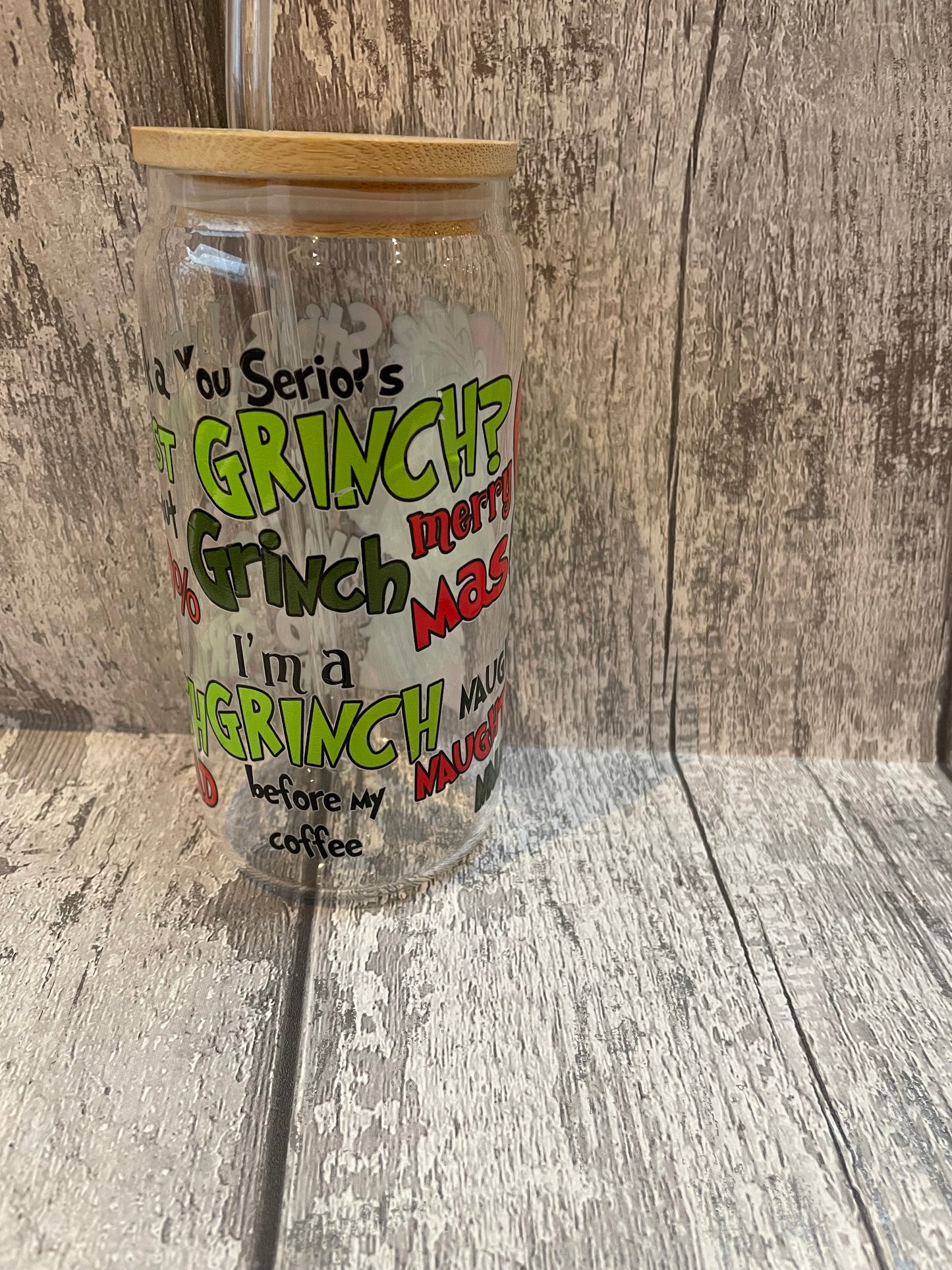 16 oz Libbey Glasses with UVDTF and glass straws