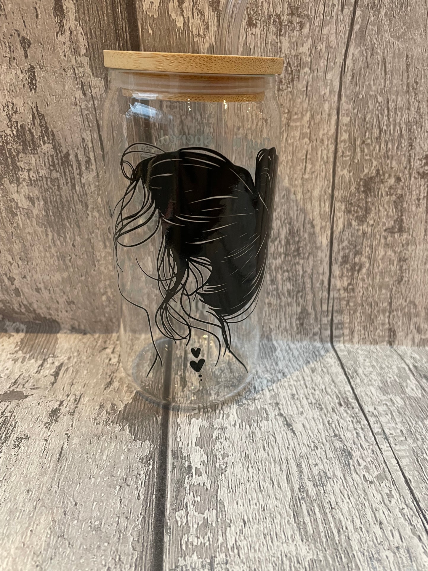 16 oz Libbey Glasses with UVDTF and glass straws