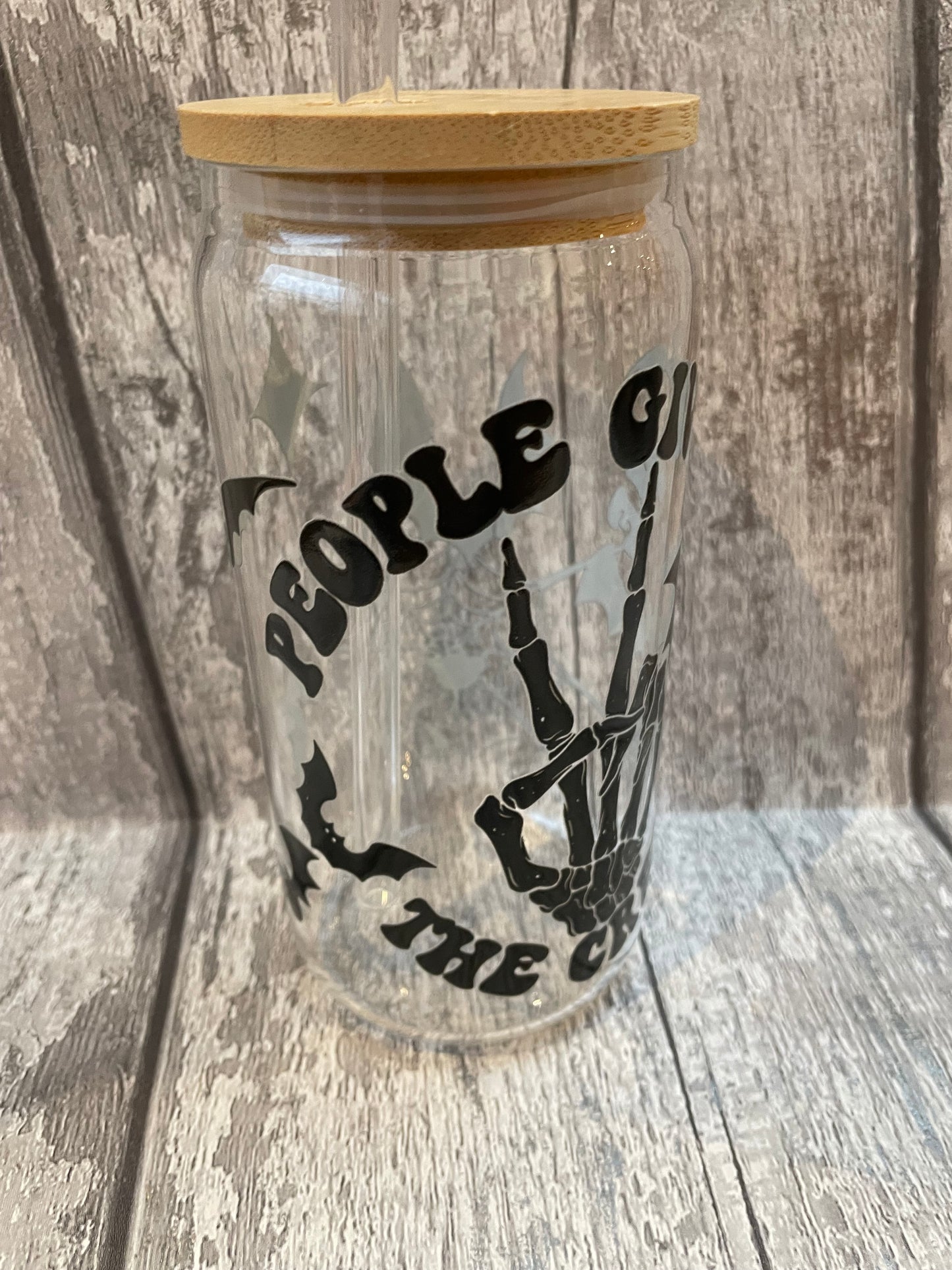 16 oz Libbey Glasses with UVDTF and glass straws