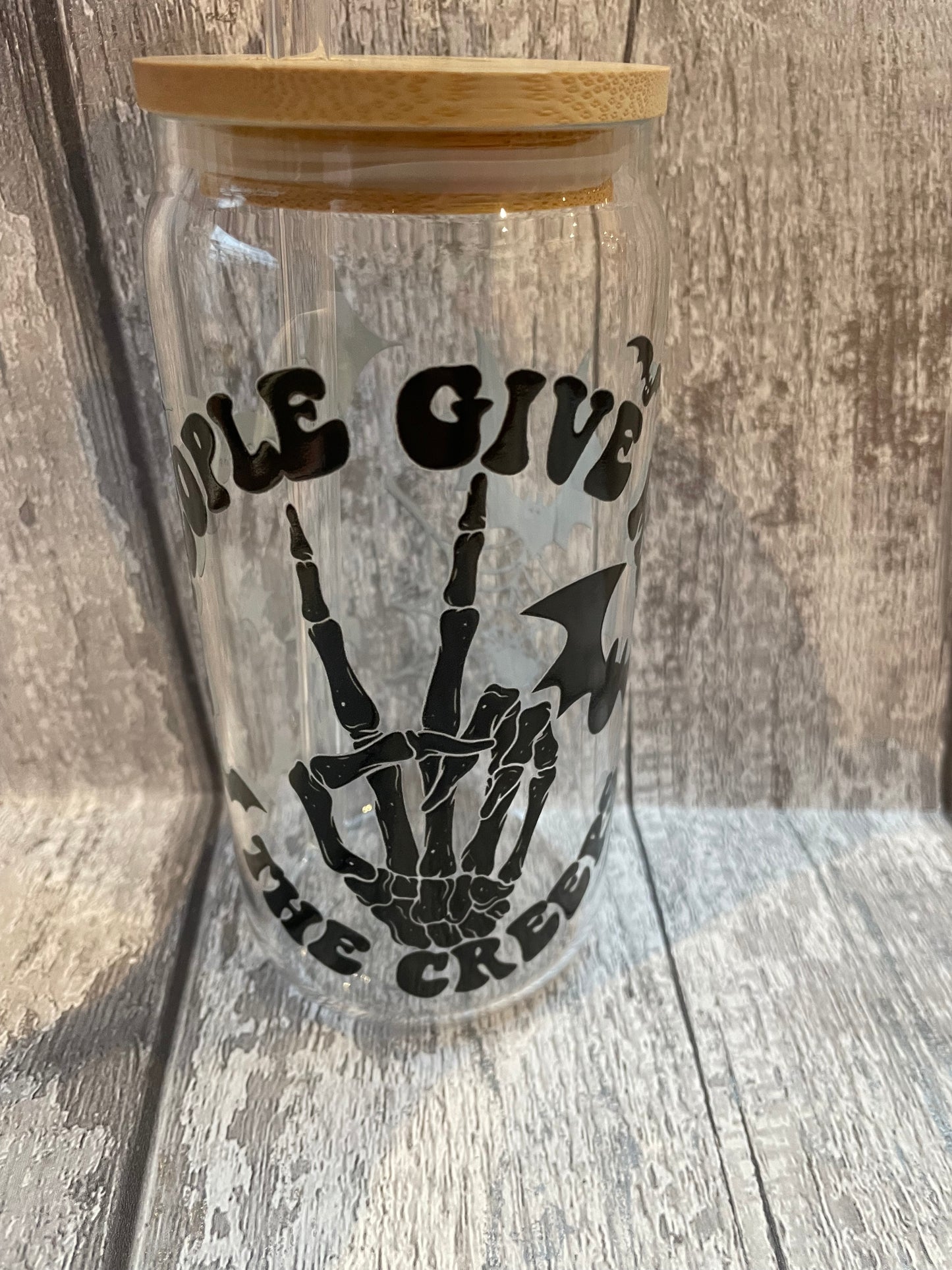 16 oz Libbey Glasses with UVDTF and glass straws