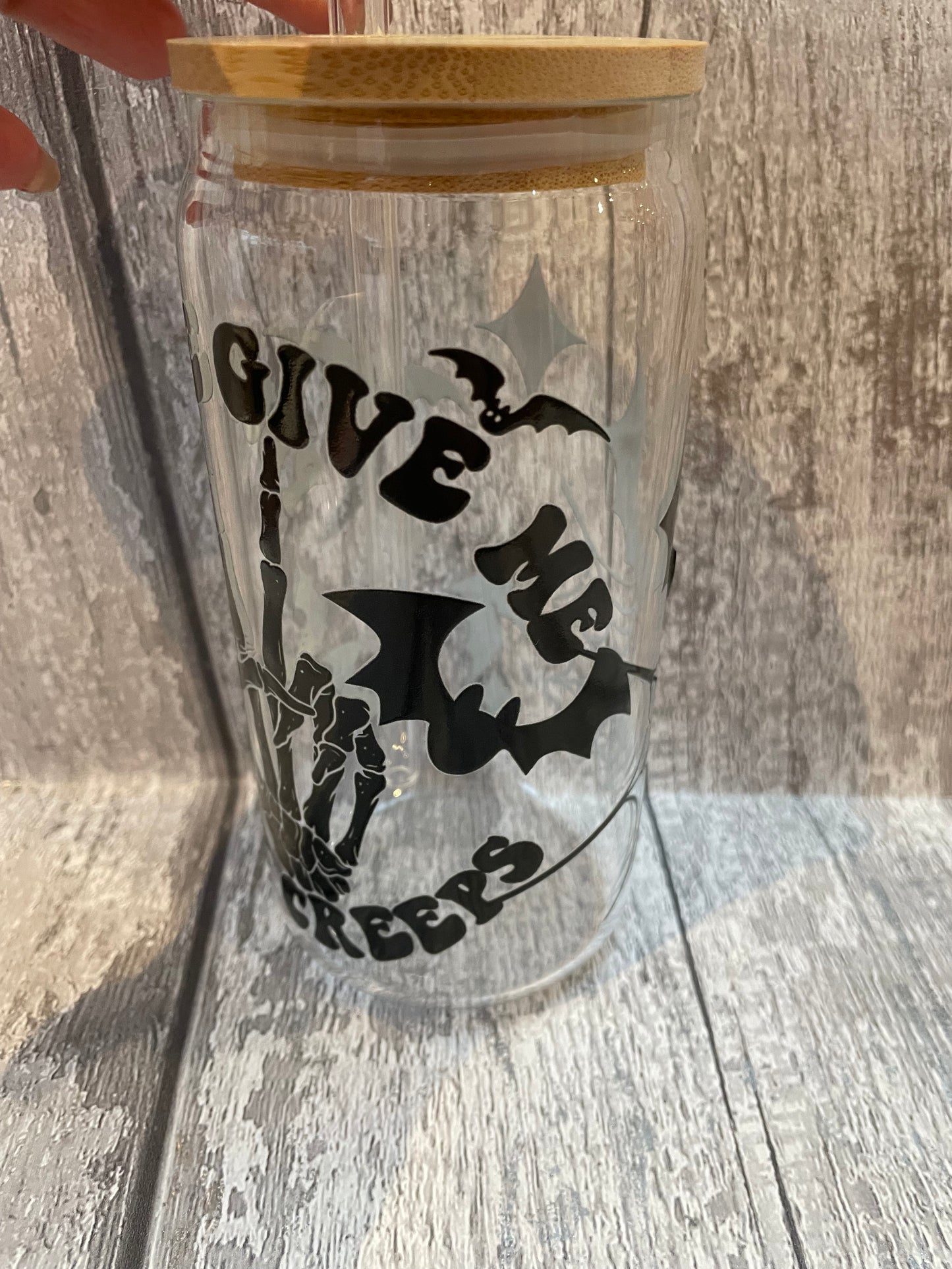 16 oz Libbey Glasses with UVDTF and glass straws
