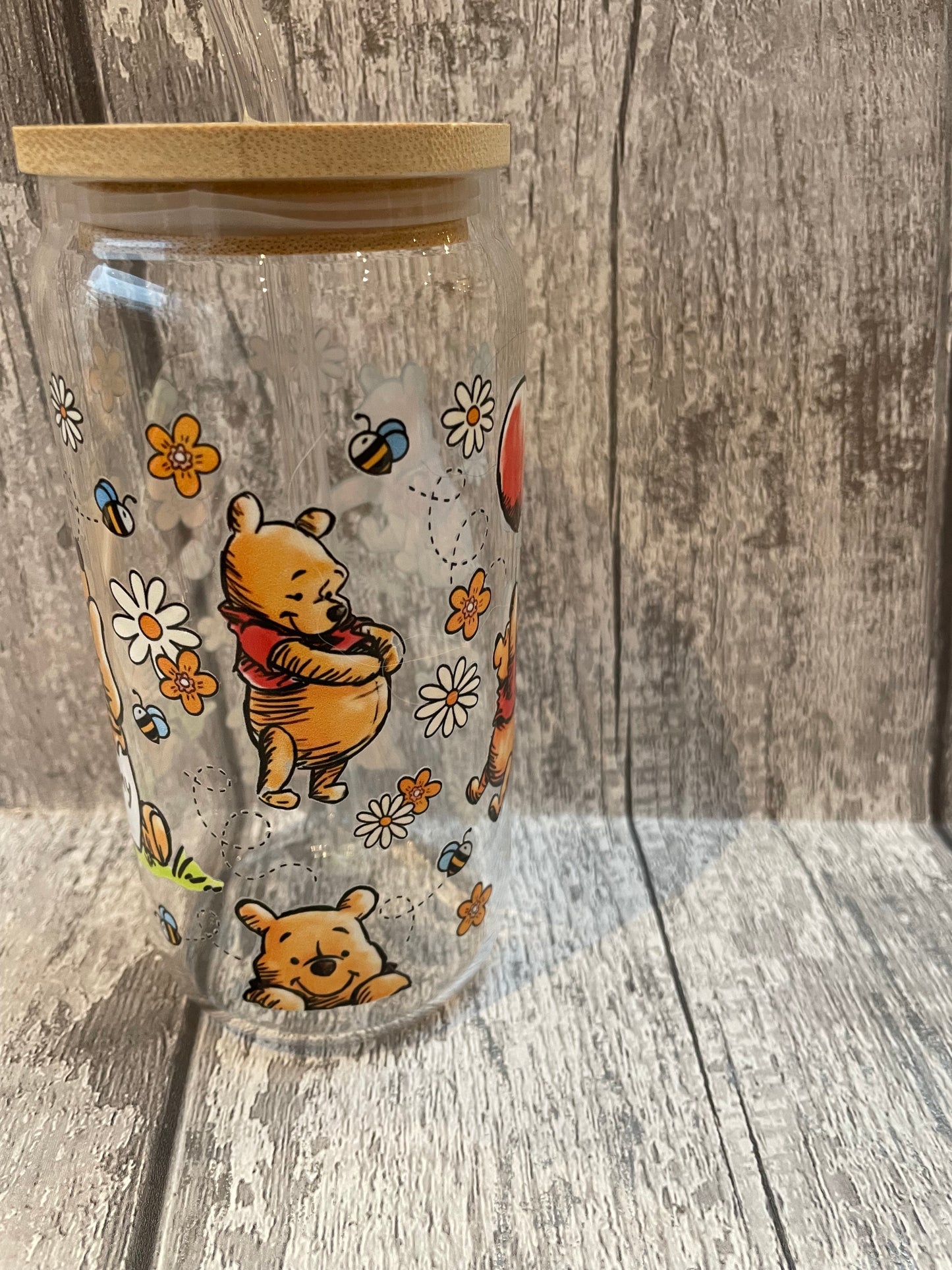 16 oz Libbey Glasses with UVDTF and glass straws