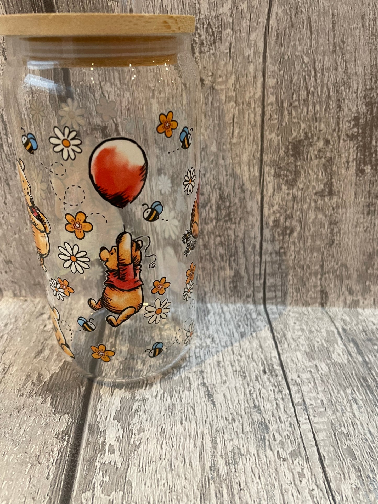 16 oz Libbey Glasses with UVDTF and glass straws