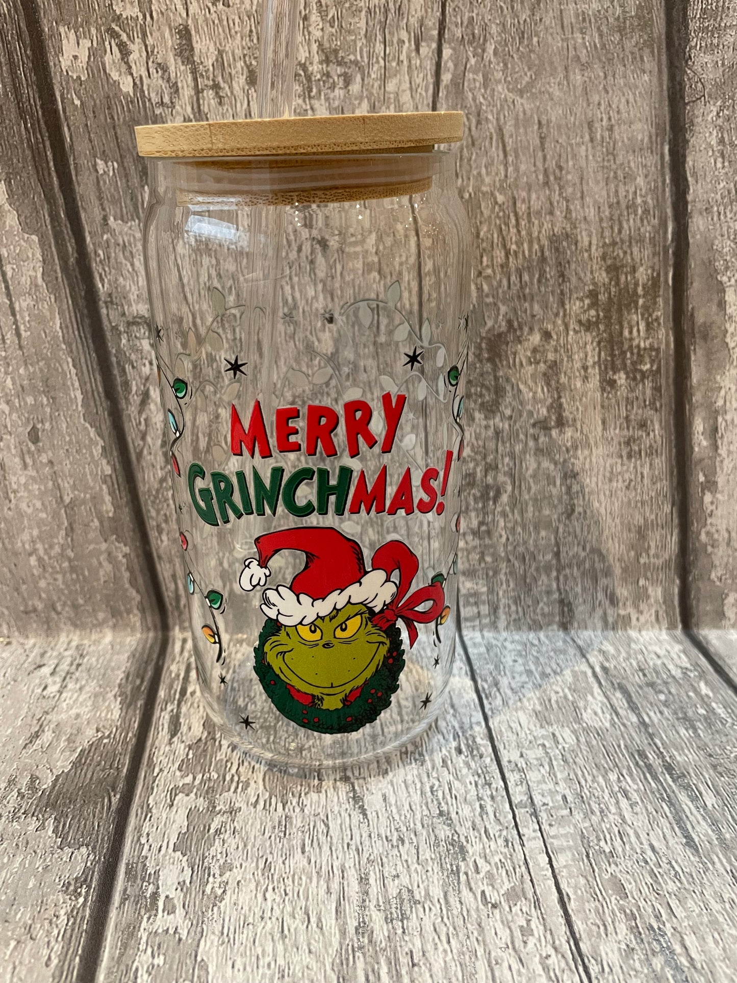 16 oz Libbey Glasses with UVDTF and glass straws