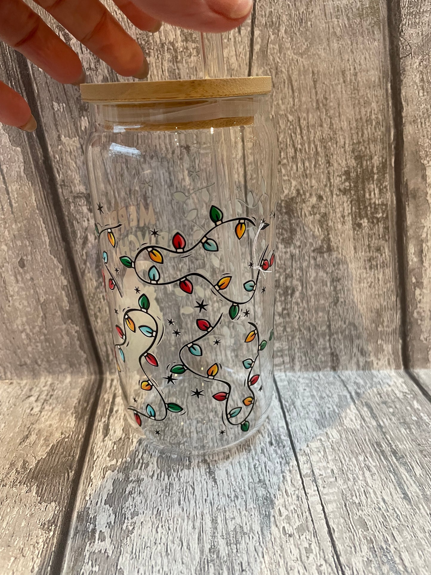 16 oz Libbey Glasses with UVDTF and glass straws