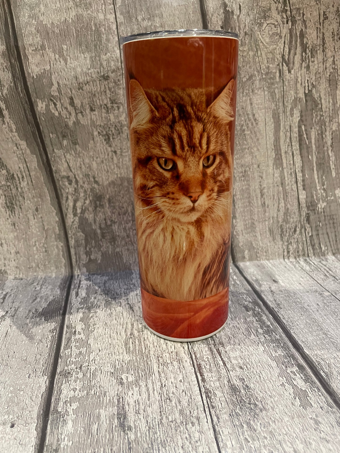 12 oz or 20oz Stainless Steel Sublimated Tumbler with metal straw