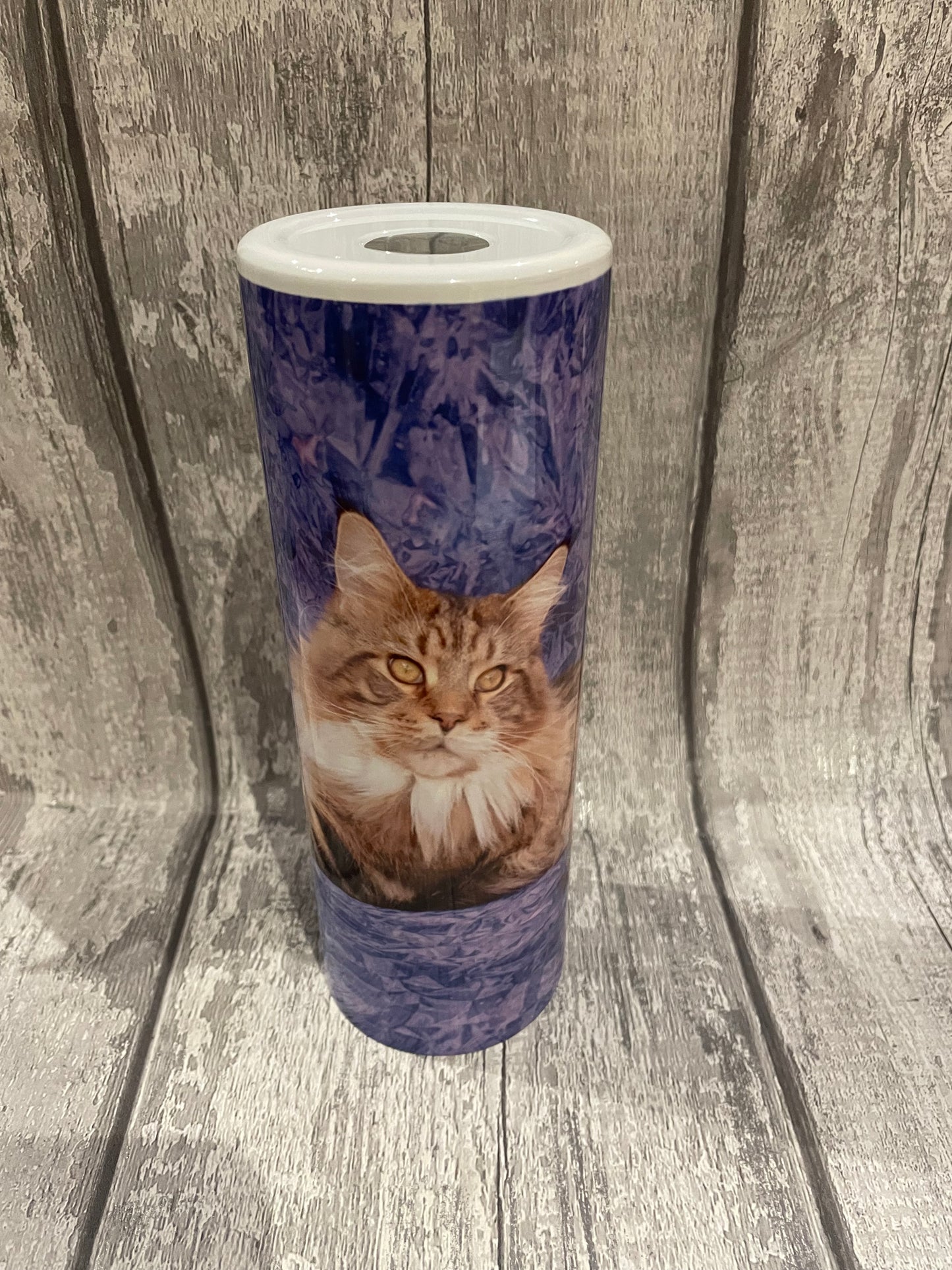 12 oz or 20oz Stainless Steel Sublimated Tumbler with metal straw