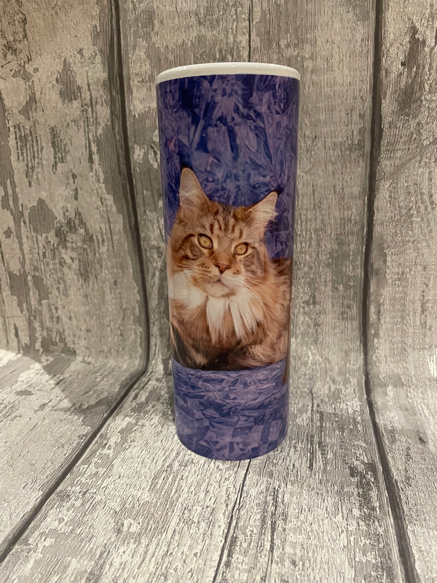 12 oz or 20oz Stainless Steel Sublimated Tumbler with metal straw