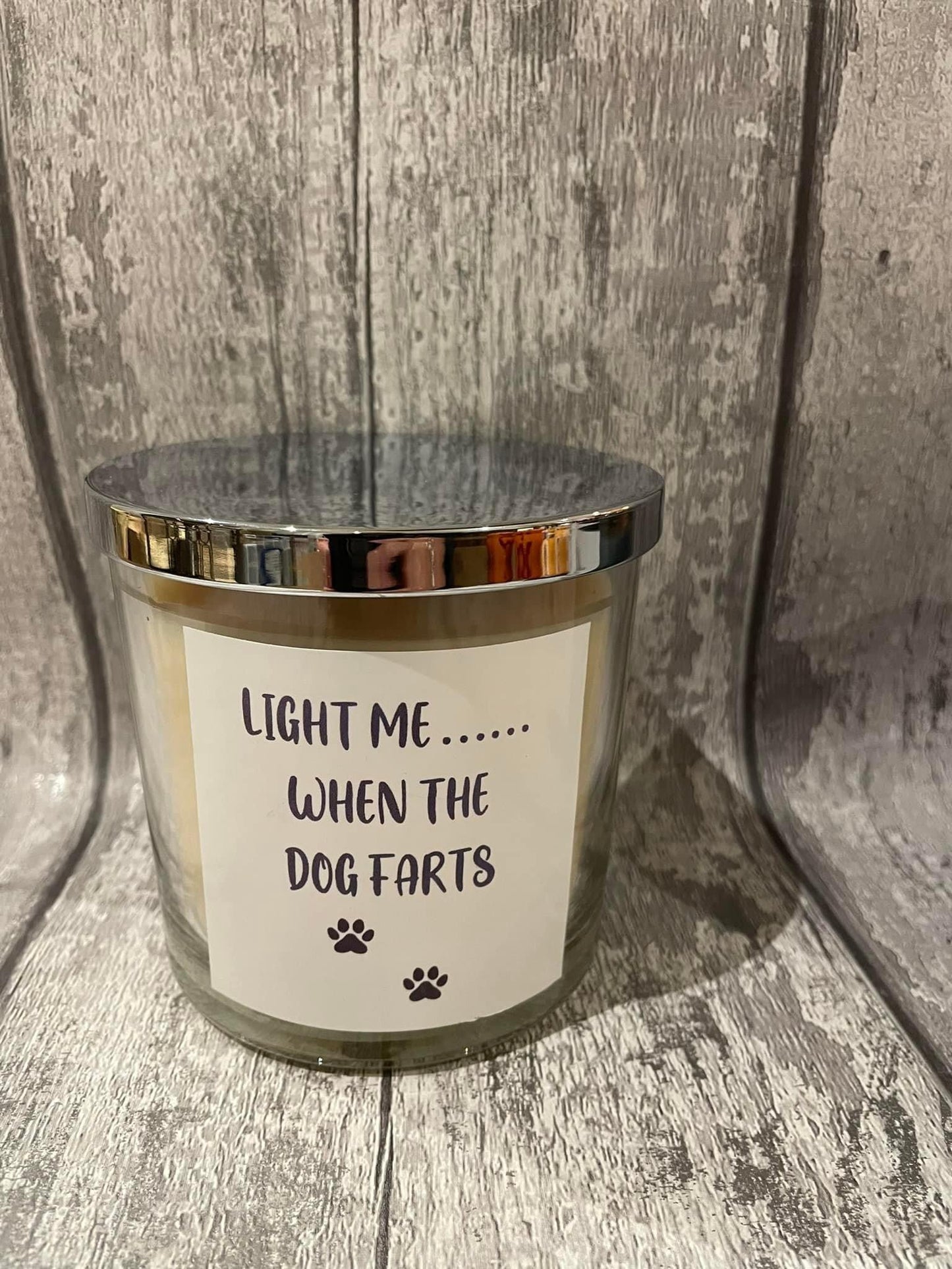 Candles with rude sayings