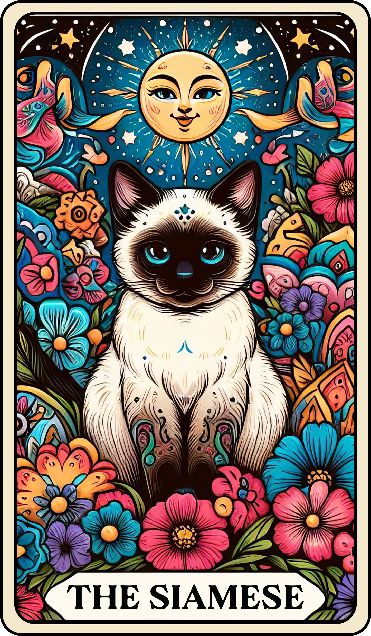 Tarot Cat Keyring