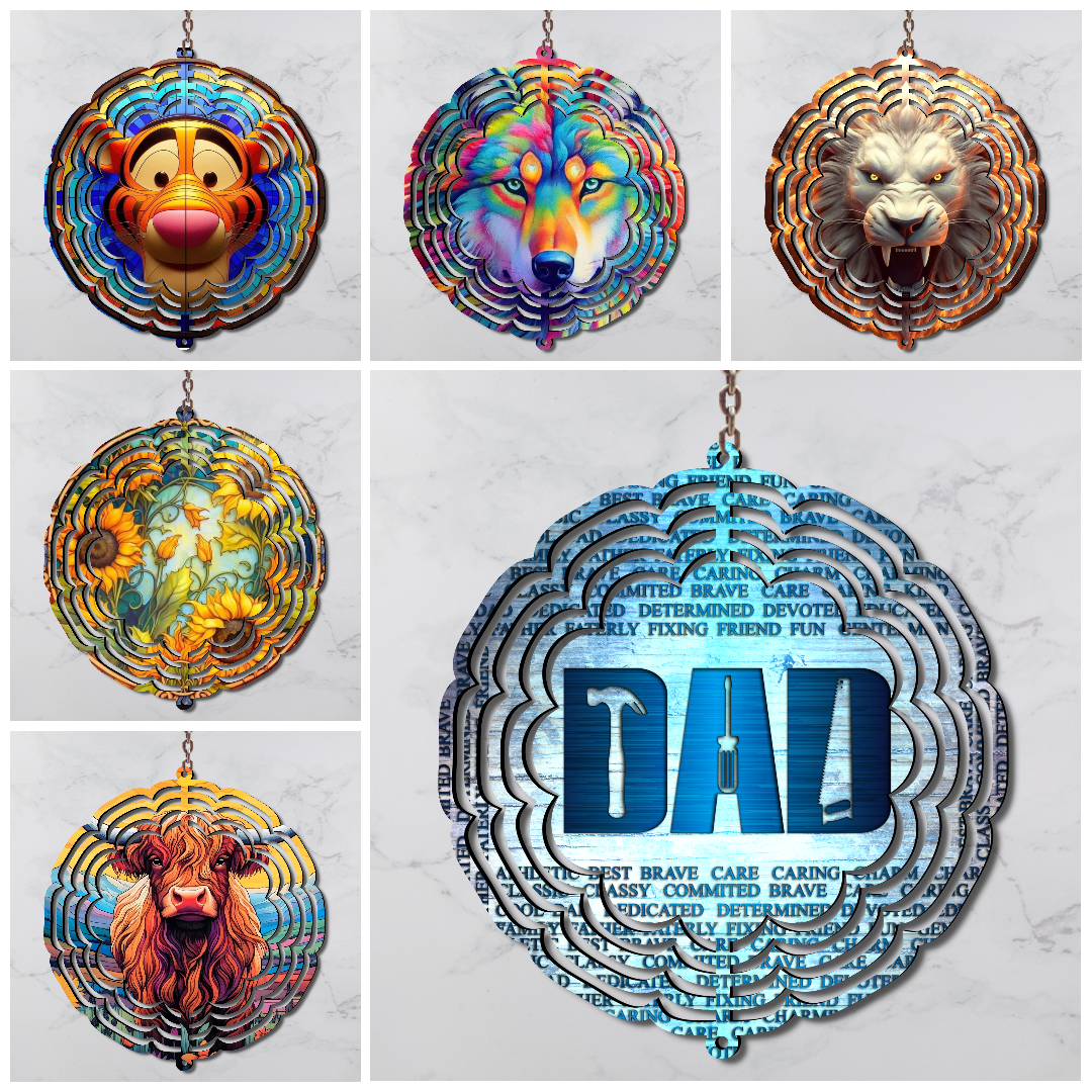 Metal Sublimated Wind Spinner