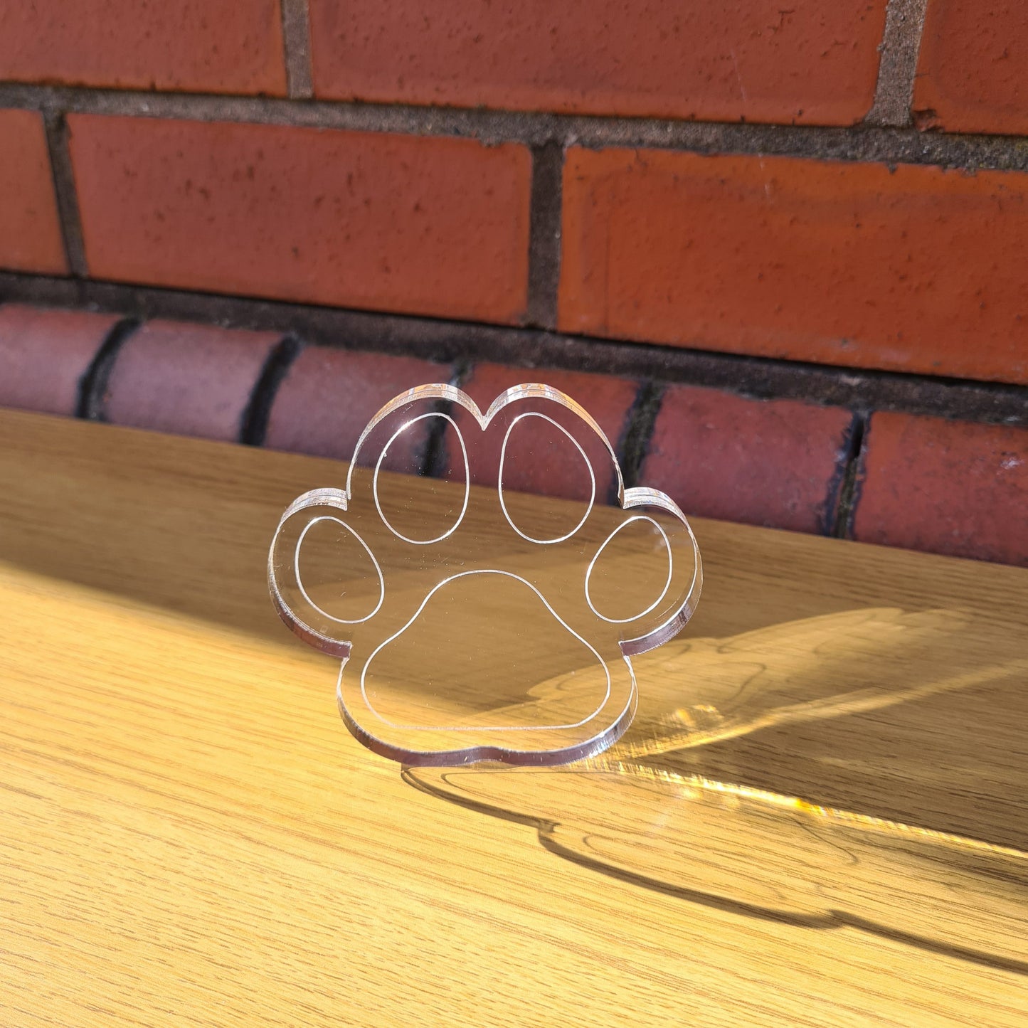 Free standing Acrylic Paw Memorial